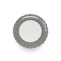 B&W Chevron Salad Plate, melamine dinnerware