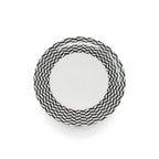 B&W Chevron Salad Plate, melamine dinnerware