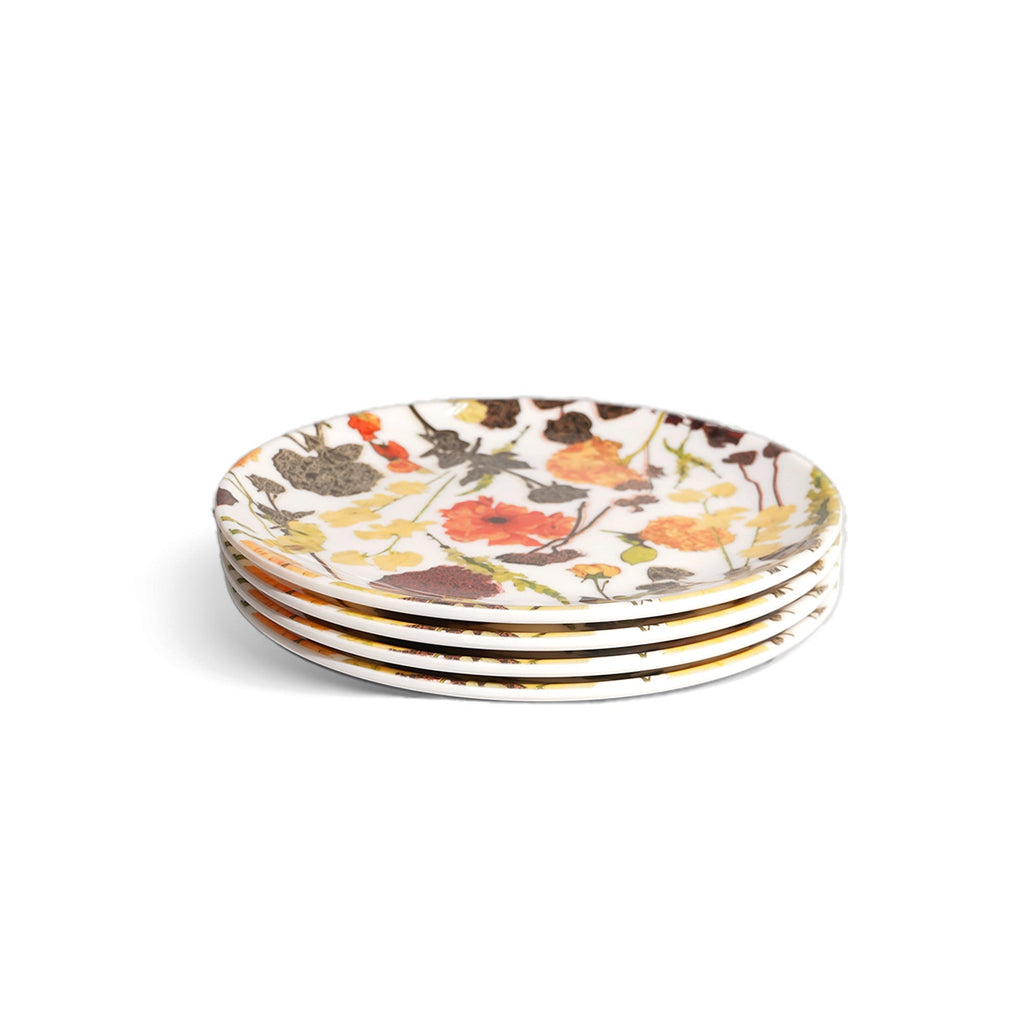 Auburn Bouquet Salad Plate Set set of four