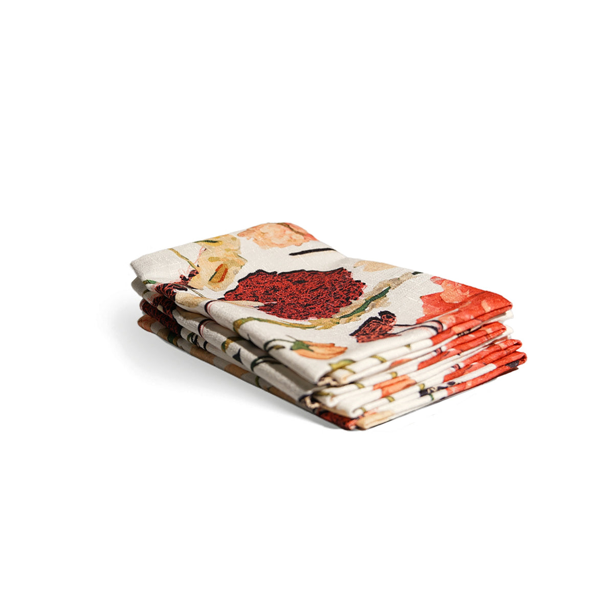 Auburn Bouquet Melamine Salad Plates, Set of 4