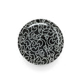 B&W Squiggly Salad Plate Set, melamine dinnerware