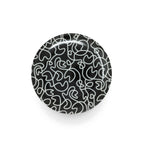 B&W Squiggly Salad Plate Set, melamine dinnerware
