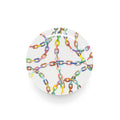 Large Chain Link Salad Plate Set, melamine dinnerware