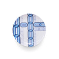 Blue Link Starburst Melamine Salad Plates, Set of 4