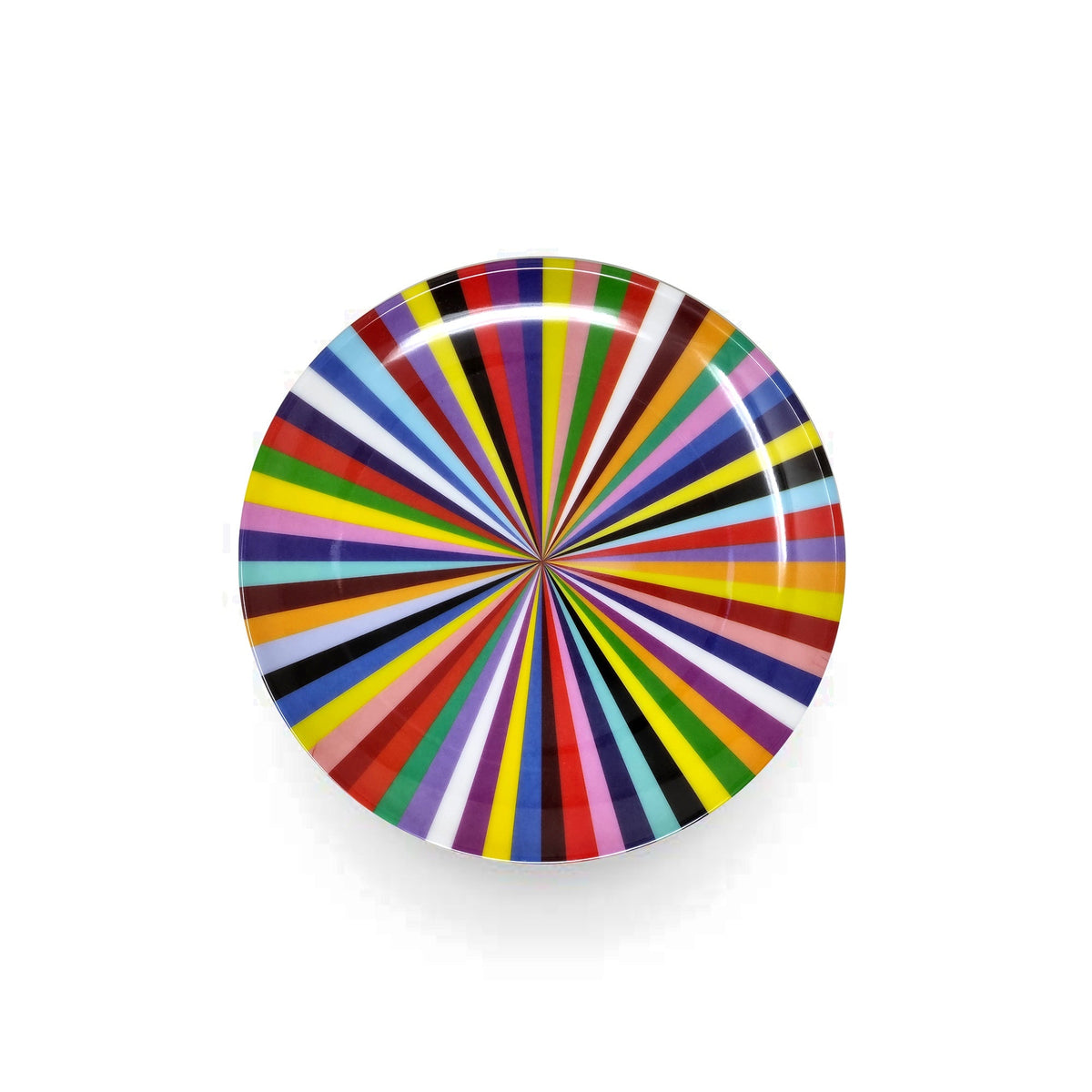 Multicolor Starburst Salad Plate Set, melamine dinnerware