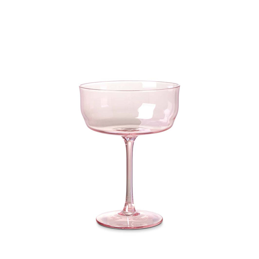 Pink Iridescent Martini Glass