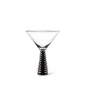 Black Stack Base Martini Glass