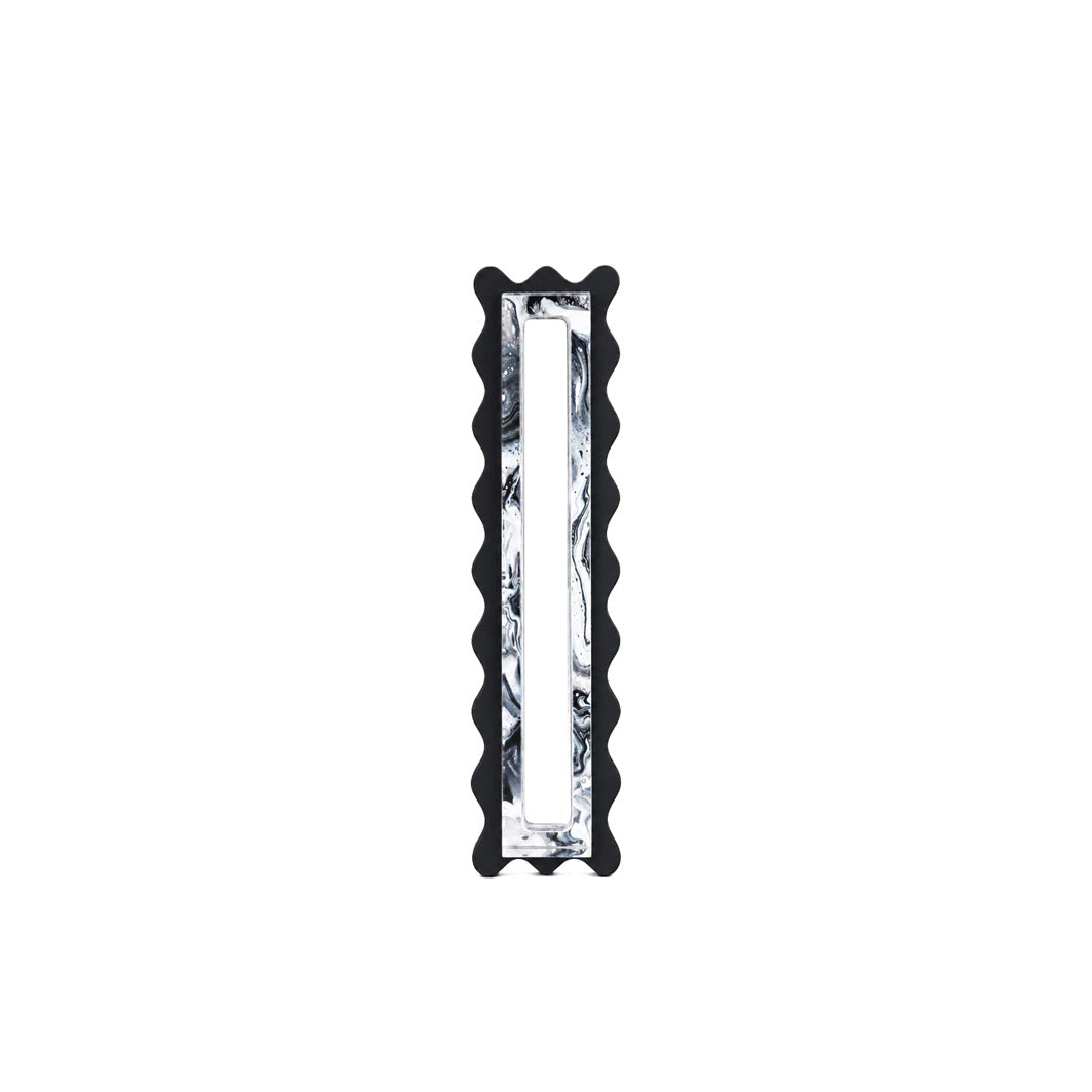 Midnight Marble Scalloped Mezuzah Case