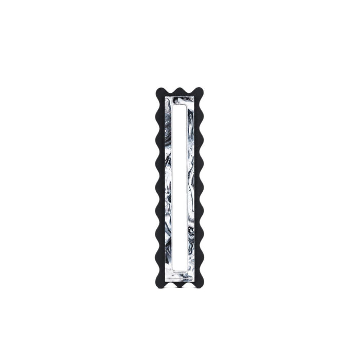 Midnight Marble Scalloped Mezuzah Case