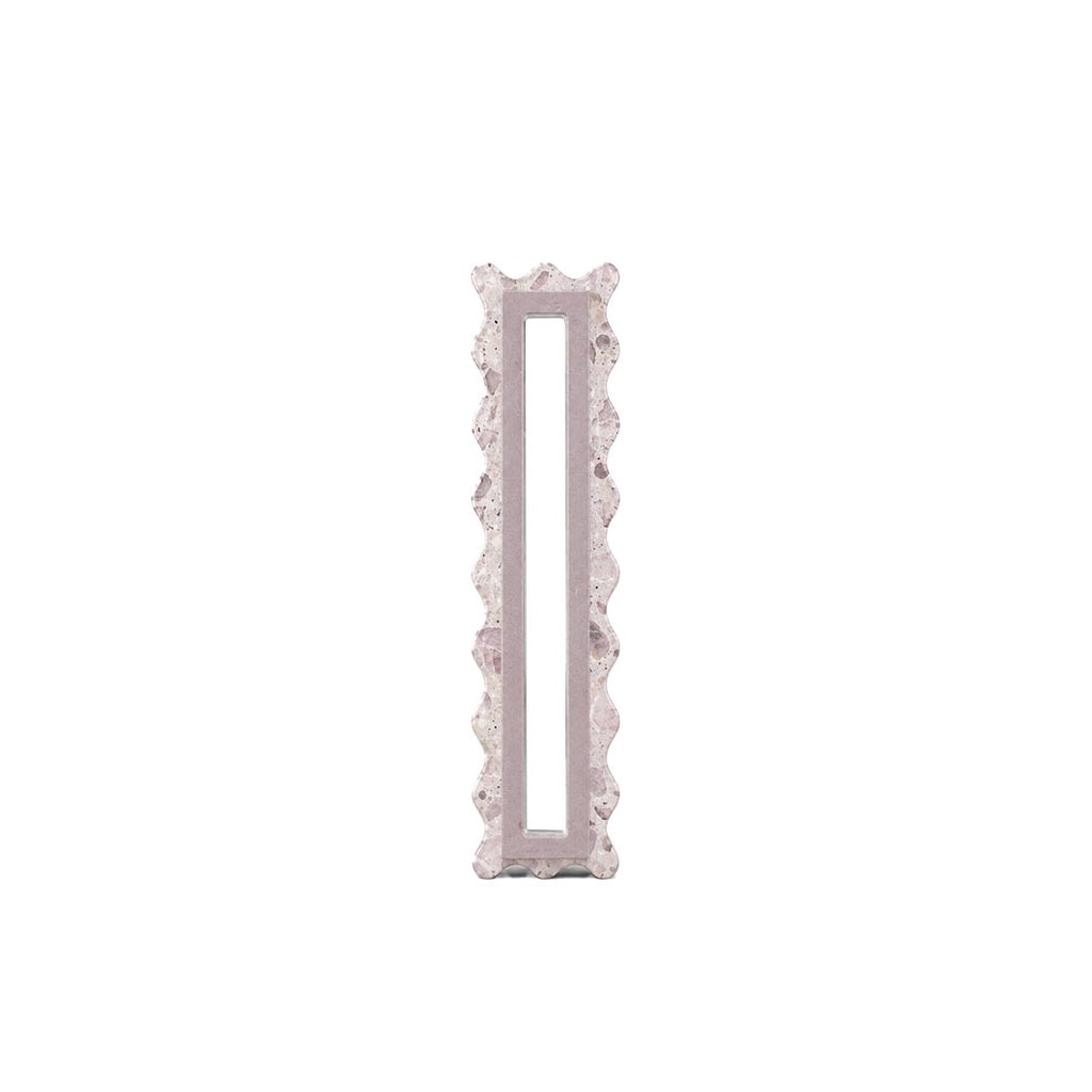 Mauve Terrazzo Scalloped Mezuzah Case