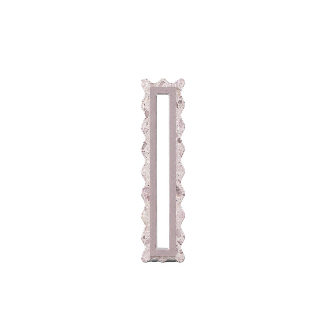Mauve Terrazzo Scalloped Mezuzah Case