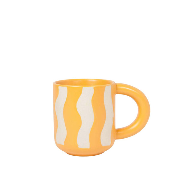 Mango Groovy Squiggle Mug, Multicolor