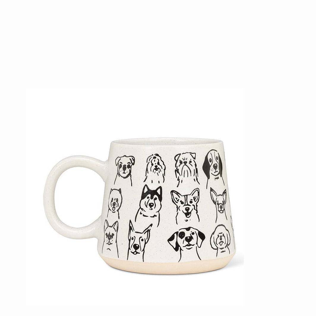 Dog Print Mug, 4 in.