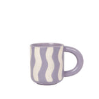 Grape Groovy Squiggle Mug, Gray