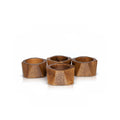 Geometric Wood Napkin Rings, Set