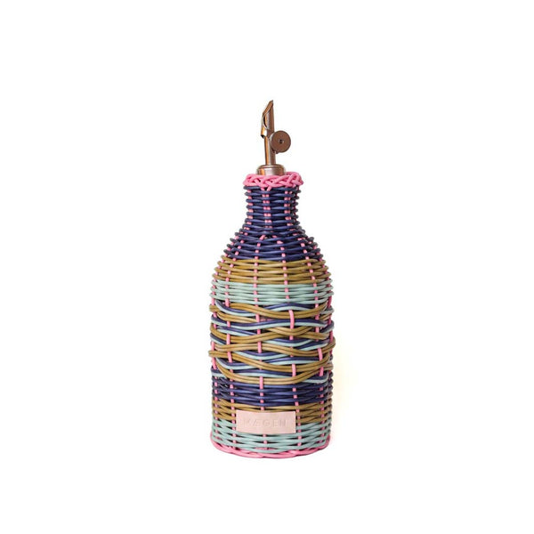 Pink and Navy Woven Oil Pourer