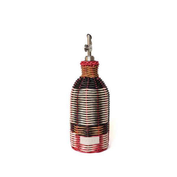 Black and Cream Woven Oil Pourer