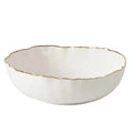 Portofino White and Gold Large Bowl