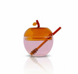 Pink & Amber Large Honey Dish