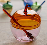 Pink & Amber Large Honey Dish