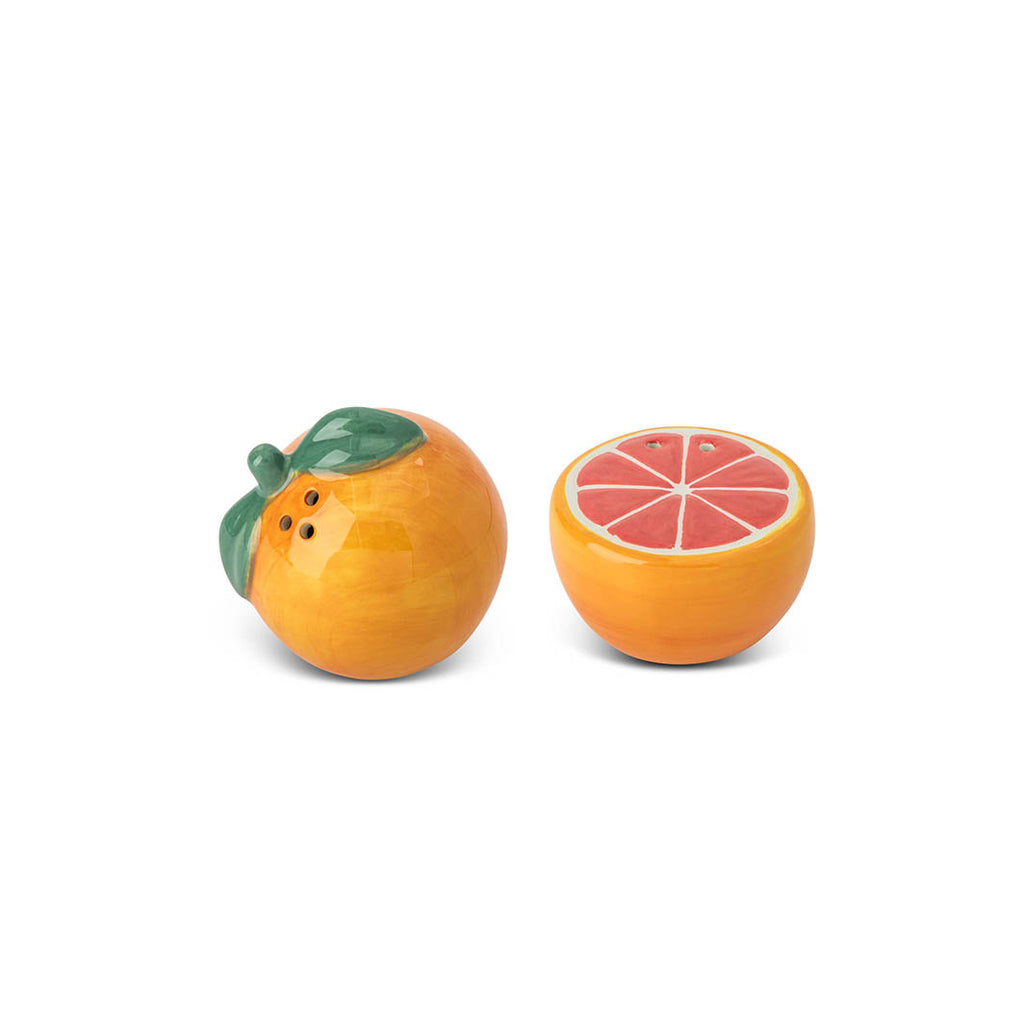 Orange Ceramic Salt & Pepper Shakers