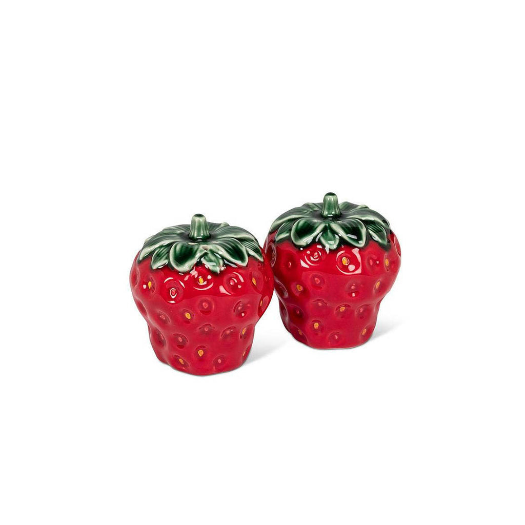 Strawberry Stoneware Salt & Pepper Shakers