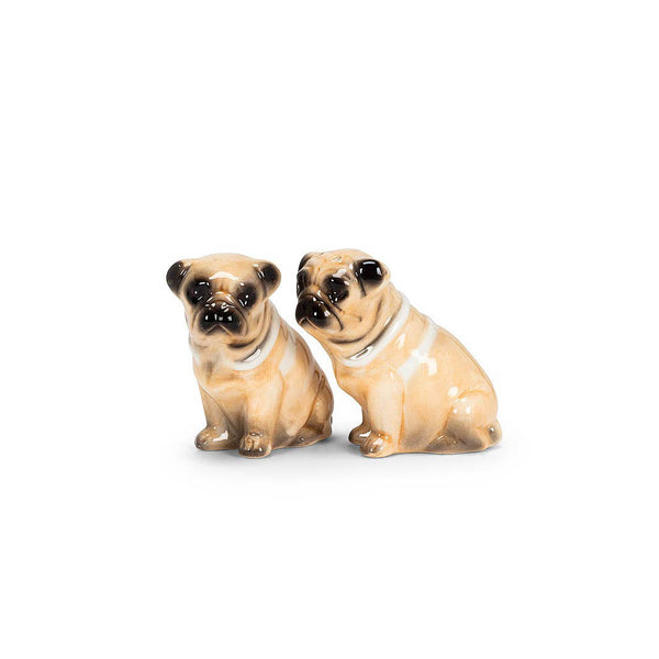Pug Ceramic Salt & Pepper Shakers