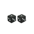 Black Dice Ceramic Salt & Pepper Shakers