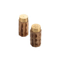 Macello Carved Wood Salt and Pepper Shakers