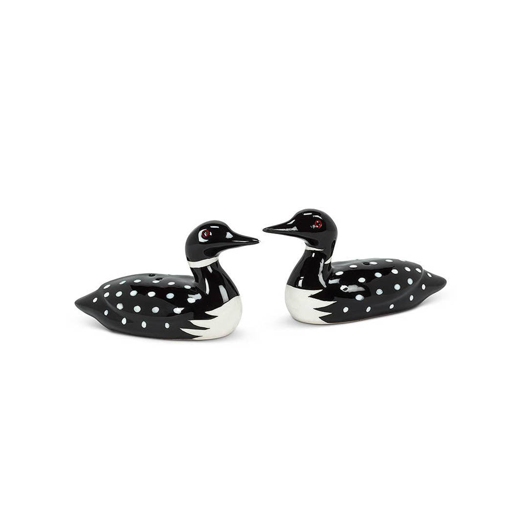 Loon Ceramic Salt & Pepper Shakers