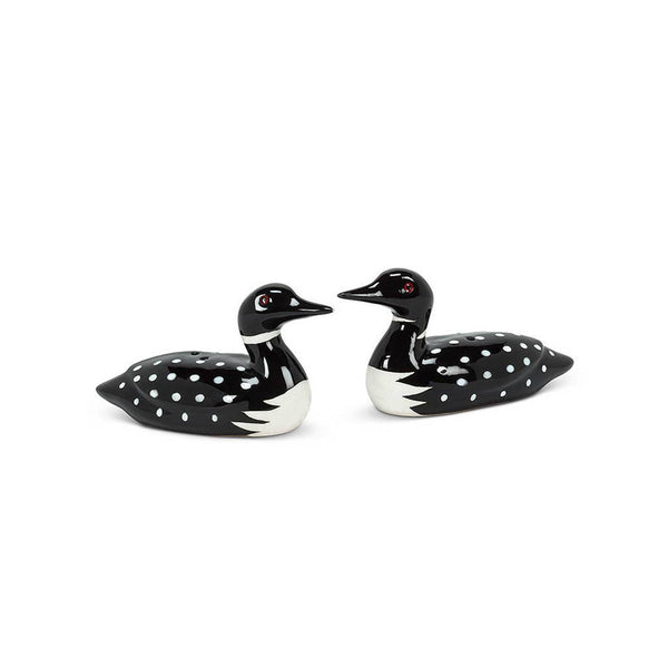 Loon Ceramic Salt & Pepper Shakers