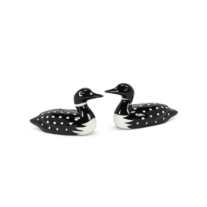 Loon Ceramic Salt & Pepper Shakers