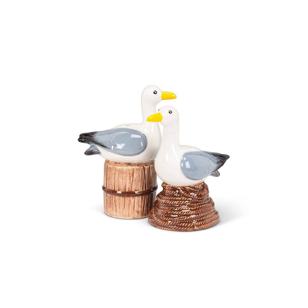 Seagull Ceramic Salt & Pepper Shakers