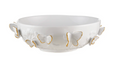 Porcelain Bowl with Gold Butterflies