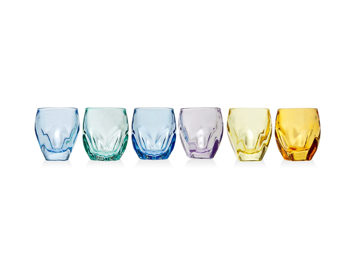 Stockholm Color Shot Glasses, Set of 6