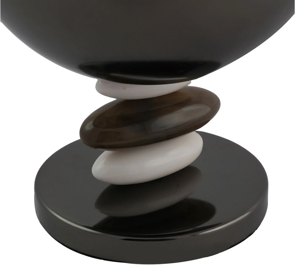 Midnight Pebble Nut Bowl Stand