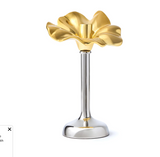 10" 2-Tone Flower Candle Holder