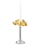 Two-Tone Flower Candle Holder, 10 inch