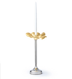 Two-Tone Flower Candle Holder, 13 inch