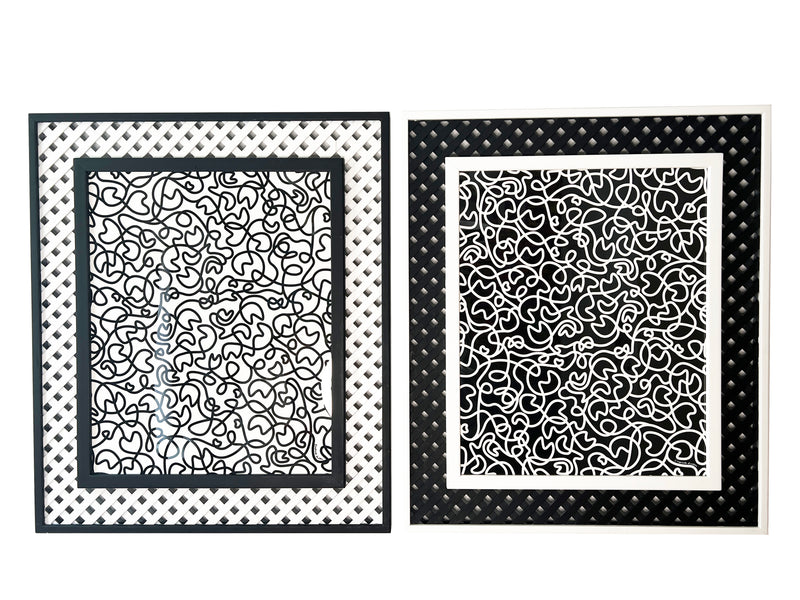 Limited Edition 'White & Black Squiggly'