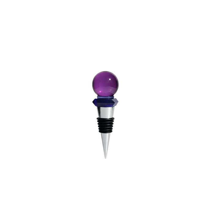 Purple Crystal Wine Stopper