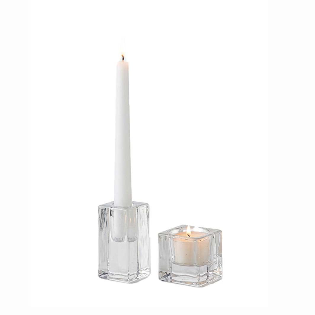 Tall Block Taper Candle Holder, 3 in.