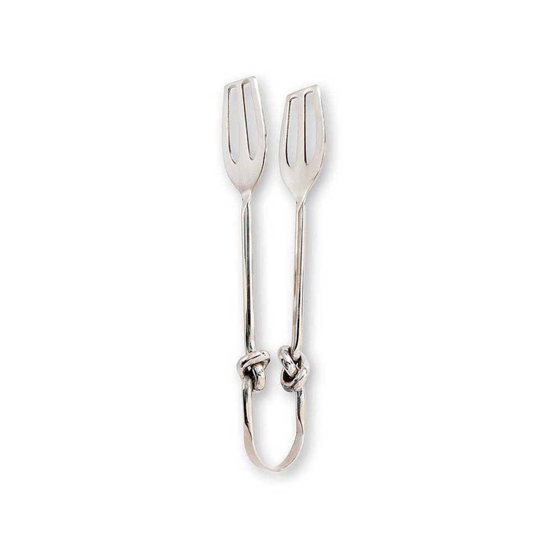 Knot Handle Stainless Steel Serving Tongs