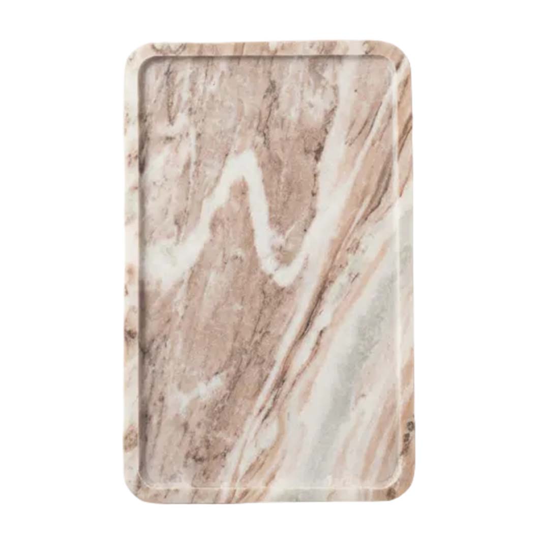 Clover Sculpted Onyx Tray