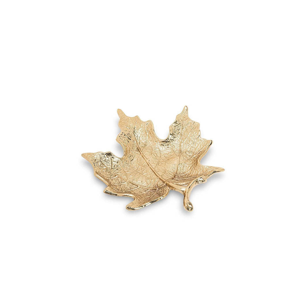 Gold Maple Leaf Catchall Tray