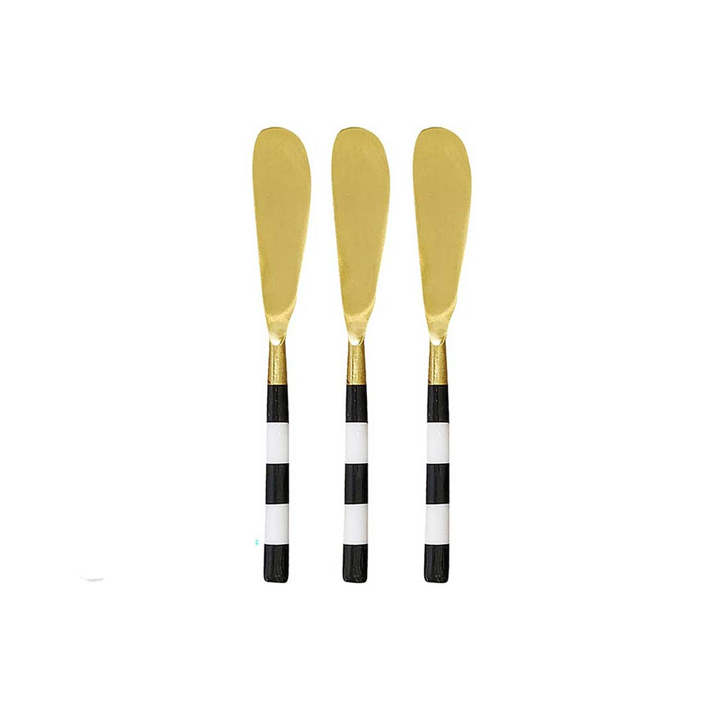 Marble-Handle Cheese Spreaders, Set of 3