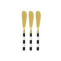 Marble-Handle Cheese Spreaders, Set of 3