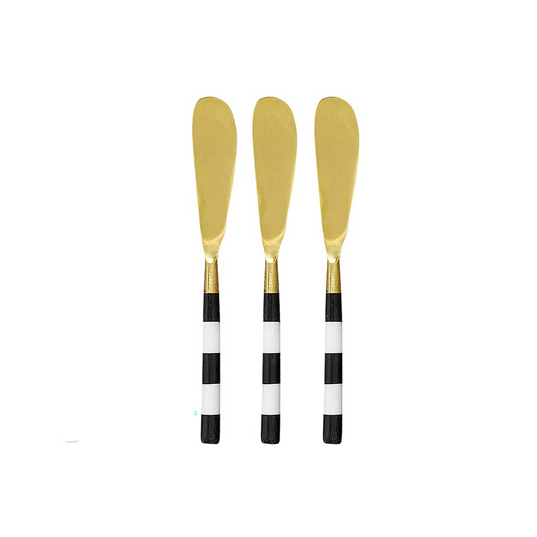 Marble-Handle Cheese Spreaders, Set of 3