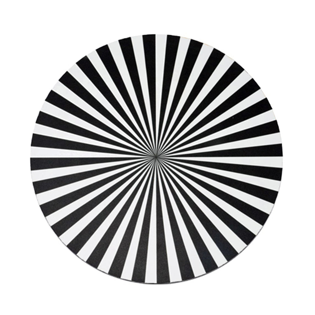 B&W Starburst Placemat Set, melamine dinnerware
