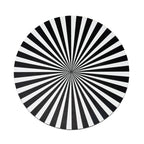 B&W Starburst Placemat Set, melamine dinnerware